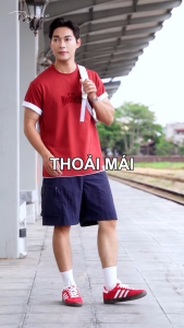 Áo thun nam Dugarco tay ngắn form rộng trẻ trung chất cotton thoáng mát 253TSS22001