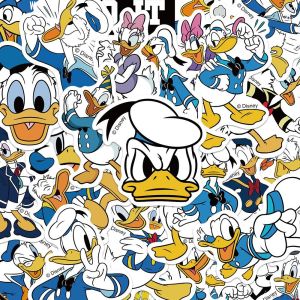 Disney Vịt Donald Dán 100 Chiếc Dễ Thương Hoạt Hình Nhân Vật Thẩm Mỹ Cao Cấp Trang Trí Chống Thấm Nước Đề Can Cho Điện Thoại Di Động Ốp Lưng Laptop Máy Tính Bảng Hành Lý Trang Trí