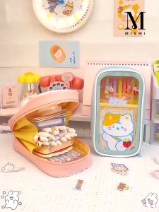 Mismi Bona Pencil Case Perempuan Tempat Pensil Sekolah Lucu Motif Beruang - PC5B