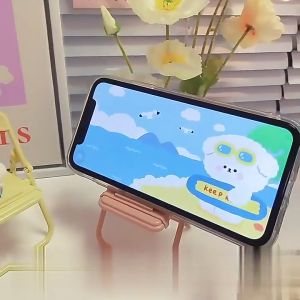 Stand Hp Lipat Multifungsi Warna-Warni - Holder Smartphone Model Kursi Macaron