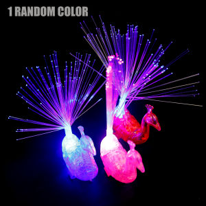 【Clearance Sale】1/5Pcs Peacock LED Lights Glow Color-changing Flash Light Brazing Finger Lights Colorful Creative Childrens Toys Home Decor