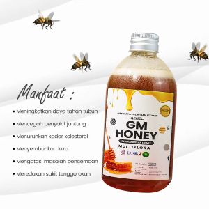 Gemeli - Madu Asli Multiflora Madu Murni 100% Tanpa Campuran - 350gr