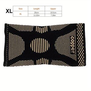 Copper Knee Brace for Arthritis Pain Basketball Outdoor Sports Knee Pads Elastic Knitted Compression Leg Warmers Women Men
