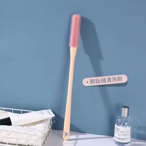 Itch Relief Foot Scrubbing Brush Soft Gel Dead Skin Removal Bathing Cleaning Tool Multi-Functional Toe Brush for Legs