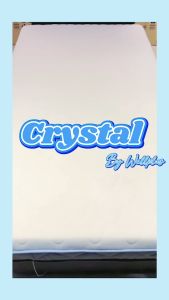 WellPlus  [อัดสุญญากาศ] รุ่น Crystal ที่นอนยางพารา ลดความร้อน แน่นกว่าเดิม เพิ่มความเย็นขณะนอนหลับ หนา 10 นิ้ว รับประกันโครงสร้าง 10 ปี