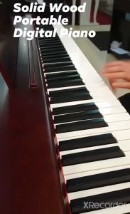 Exam Grade 88 Keys Professional Solid Wood Portable Digital Piano 88 Keys Hammer Action Weighted Touch Keys Good Sound Quality Lowest Price High Quality One Pedal