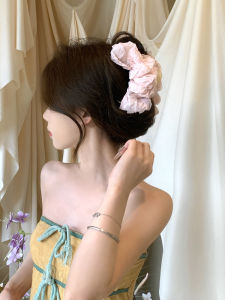 กิ๊บติดผมตาข่ายสไตล์หวานๆ สำหรับฤดูใบไม้ผลิและฤดูร้อน กิ๊บติดผมรูปฉลามสุดสง่างาม สไตล์วันหยุด ที่คาดผมแบบมีสไตล์