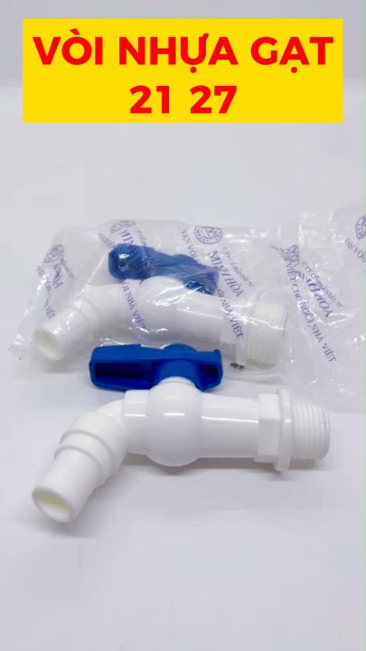 Vòi Nước Nhựa, Vòi Nhựa Tay Gạt Ren Ngoài 21 27 Tay Gạt 90 độ | Lazada.vn