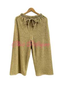 Bark Crep Pants with 2 Pocket plain