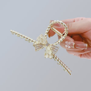Large Metal Butterfly Leaf Shark Clamp Hair Accessories Popular Internet Red Headwear Alloy Hair Clips Fashionable Hair Grips