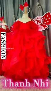 Váy Công Chúa Đen Quý Phái Mặc Sinh Nhật Dự Tiệc hàng Thiết Kế Cao Cấp - Váy Bé Gái Thanh Nhi Fashion TN171122
