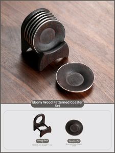 SHANGYANFANG | Heat Insulation Tea Cup Mat Set Wooden