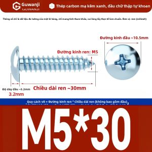 GUWANJI | Vít Tự Khoan Đầu Gạch Sắt Đen