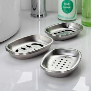 ZIYINGCHA | Stainless Steel Creative Soap Holder Drain Dual Layer Bathroom