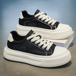 CVPAJ | New Breathable Thick Soled Increasing Height Mens Canvas Shoes
