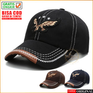Topi Baseball Pria keren Phonix ELANG Snapback hat black polos hitam import premium cap TQY YARRA