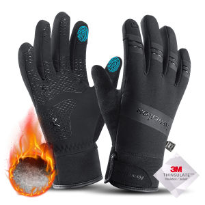 Cycling Gloves Touch Screen Motorcycle Gloves Outdoor Scooter Windproof Sports Riding Ski Gloves Warm 3M Running Gloves