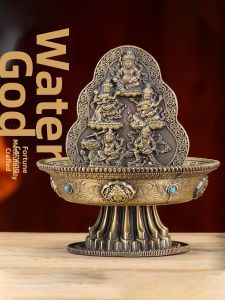 Yellow Dzambhala Home Decor Figurine Copper