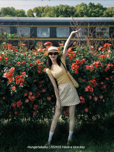 Hungerlababy High Waist A-Line Mini Skirt Polka Dot Design Spring Summer Short Skirt Slimming Effect Pear Shaped Women