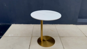 Nero Copper Accent Table /Luna Gold Marble Side Table - FRM3219A