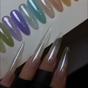 0.1g/Bottlle Moonlight Pearl White Nail Powder Aurora Plating Mirror Chrome Rubbing Dust Shimmer Nails Art Decorations Powders