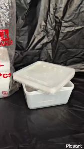 THINWALL DM/KOTAK MAKAN PLASTIK JUMBO MEREK DM 2400ML KOTAK ISI 25 SET WADAH DAN TUTUP