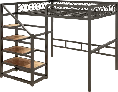 Scandinavian Style Compact Bunk Bed Desk Combination