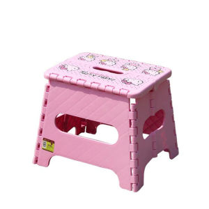 Thickened Plastic Portable Outdoor Small Stool Childrens Home Mini Bathroom Chair Cartoon Folding Stool Adult Casual Furniture