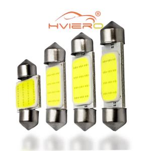 10 Chiếc Trắng 12SMD 12V LED Dome Festoon Đèn C5W C10W COB 31mm-39mm Đa Năng Ô Tô Biển Số Thân Cây Đèn Đọc Sách