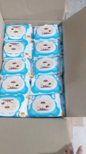 {Xả kho} Thùng 30 bịch khăn giấy ướt BABY WIPES 650grs không mùi nhiều màu sắc gói to