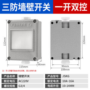 Bộ Chuyển Đổi Tường 220V10A86 Loại Đèn Chiếu Sáng Phòng Kiểm Soát Kép Đơn Phòng Ổ Cắm Điện Phòng Chống Bạo Lực Bằng Hợp Kim Nhôm