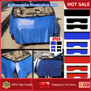 3Pcs Universal Car Magnetic For Fender Cover Protection Pad Foldable Protector Mechanic Work Mat Auto Repairing Pad