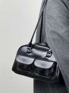 MOUSSON กระเป๋าเป้สะพายหลังสำหรับผู้หญิงเกาหลีกระเป๋าบอสตัน Retro คอลเลจคอลเลกชันความจุสูงกระเป๋าสะดวกสบาย