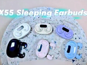 Wireless Sleeping Earbuds with Freebie TWS Mini Bluetooth Earphones BT5.3 Build-in Mic Noise Cancelling Hi-Fi Stereo Sound Sport Headset X55