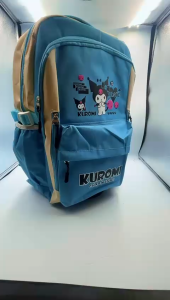 Tas Ransel Perempuan Model Karakter Kuromi Tas Sekolah  Anak SD - SMP Motif Fashion