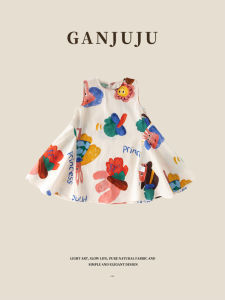 BOGUXIONG | New Cartoon Cute Sleeveless Dress Girls Princess Style