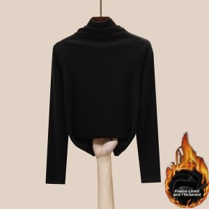 High Neck Deervel T-Shirt