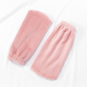 Womens Winter Thickened Warm Sleep Socks Loose Fit Comfortable Polyester Fiber Mid-Calf Pure Color Home Wear Foot Covers