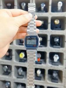(Ready Stock Free Shipping) jam tangan lelaki G Shock Watch A158 Men Sport Watch Dual Time Display jam tangan lelaki waterproof original World Time LED Auto Light Men Formal Casual Watches A158WA-1D