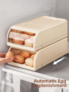 youqin | Sealed Refrigerator Storage Organizer Egg Holder Flip-top