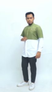 KHOIRUMMAH Kemeja Koko Full Print Jersey - Kemko Lengan Panjang - Maher
