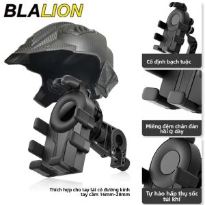Giá Đỡ Điện Thoại Di Động Trên Xe Máy BLALION Chống Sốc Đa Năng Gắn Tay Lái & Gương Chiếu Hậu Có Khung Giảm Xóc Khí Nén Cho Điện Thoại Thông Minh