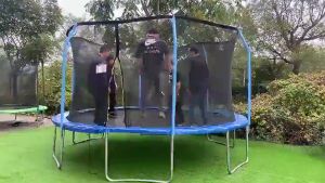 Childrens Trampoline,10TF Diameter 306CM,Large Outdoor Park Jumping Bed,Indoor Bouncing Trampoline for Home Use,Adult Trampoline