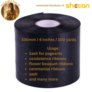 [ EsoteriCrafts ] Shecan Extra Wide Satin Ribbons For Leden Printing Sashes & Bouquets 50mm 80mm 100mm