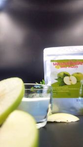 ผงแอปเปิ้ลเขียว Green Apple ขนาด 100กรัม ผ่านโมเดล Flavonoid และวิตามิน C