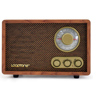 Nostalgic For Home Fmam Dual Band Antique Wooden Old-Fashioned Radio Retro Classical Elderly Bluetooth Speaker