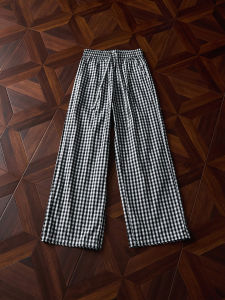 ZHUOCAN | Black Plaid Mens Summer Breathable Comfortable Long Pants