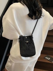 Nylon Crossbody Bag Soft Mini Phone Wallet Multifunctional Square Shoulder Bag Crossbody Purse Canvas Purse Messenger Bag