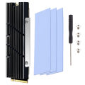 GPUHOLD Aluminum M.2 SSD Cooler NVME NGFF 2280 Hard Disk Heat Sinks With Thermal Pad for Desktop PC PS5 Radiator. 