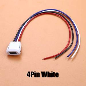 1/5pcs 2/4/6Pin USB Type-C Female Connector Type C Jack With Card Buckle DIY Cable PH2.0 Charging Port USB-C Charger Plug Socket